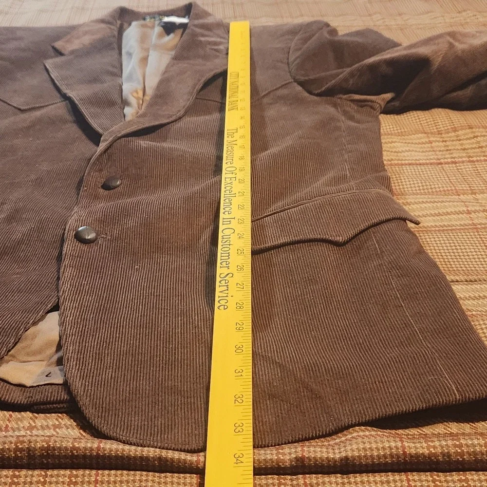 Circle S Corduroy Western Blazer 48L Brown Corduroy Sport Coat Ranch Dallas NWT